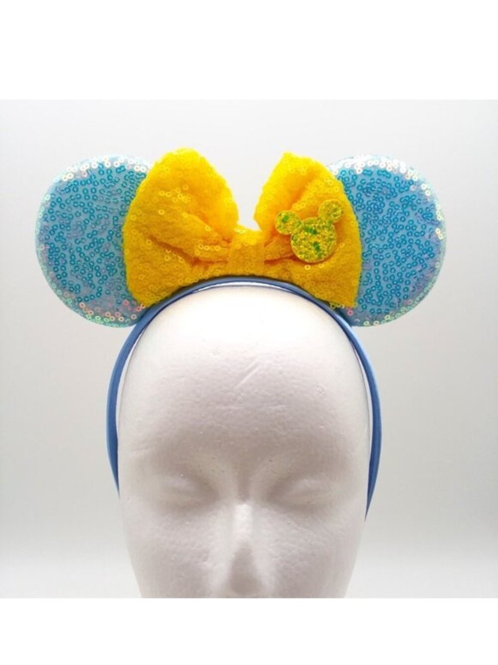 Disney Mouse Ears Minnie Headband Sequins Bow Sparkle Mickey Parks Vacation Fun